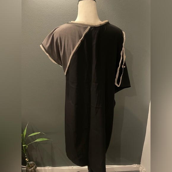 Runway Asymmetrical Cold Shoulder Color Block Tunic Dress size XS BCBGMAXAZRIA - Picture 5 of 8